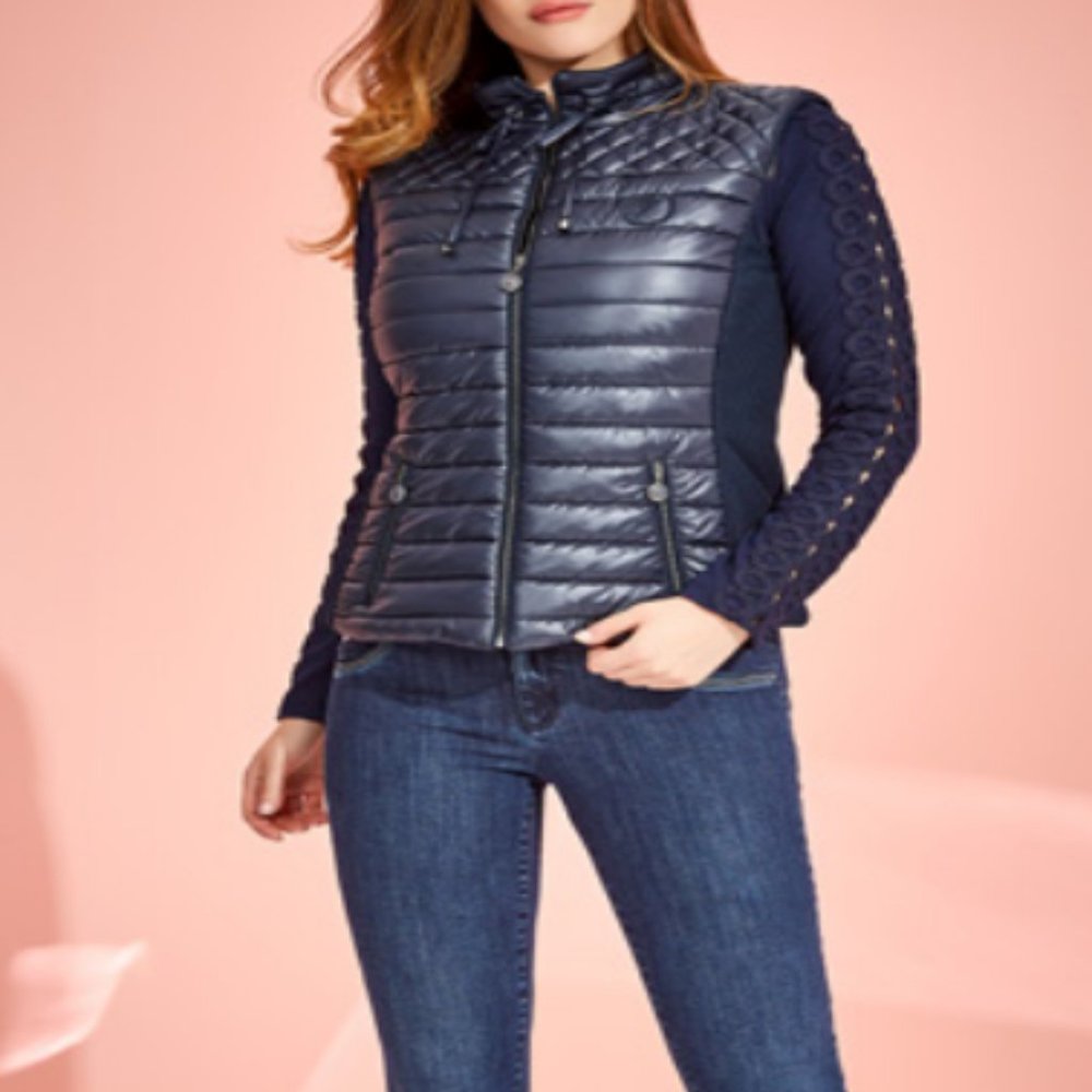 Dark Blue Vest.